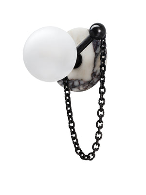 Alla Wall Sconce (Calacatta Marble, Dark Bronze Enamel)