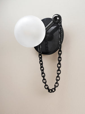 Alla Wall Sconce (Marquina Black Marble, Dark Bronze Enamel)