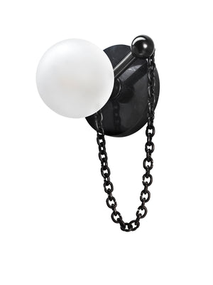 Alla Wall Sconce (Marquina Black Marble, Dark Bronze Enamel)