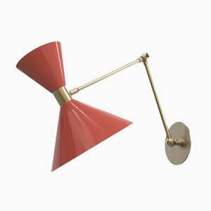 Articulating Wall Lamp (Polished Nickel, Marigold)