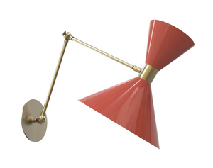 Articulating Wall Lamp (Natural Brass, Coral Reef)