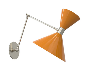 Articulating Wall Lamp (Polished Nickel, Marigold)