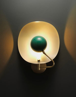 Jenny Wall Sconce (Perfect White, Paris Green, Natural Brass)
