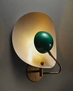 Jenny Wall Sconce (Perfect White, Paris Green, Natural Brass)