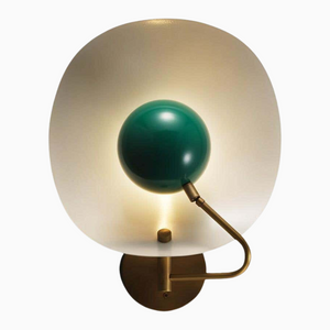 Jenny Wall Sconce (Perfect White, Paris Green, Natural Brass)