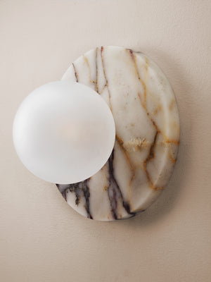 Lucie Flush Mount (Calacatta Marble)