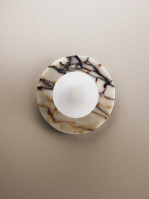 Lucie Flush Mount (Calacatta Marble)