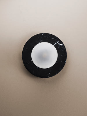 Lucie Flush Mount (Marquina Black Marble)