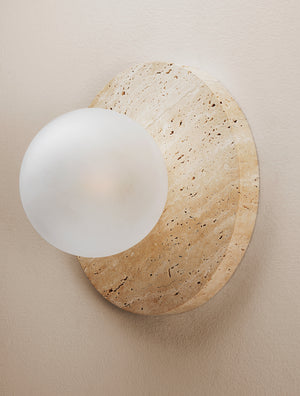 Lucie Flush Mount (Travertine)
