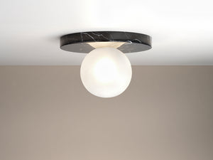 Lucie Flush Mount (Marquina Black Marble)