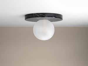 Lucie Flush Mount (Marquina Black Marble)