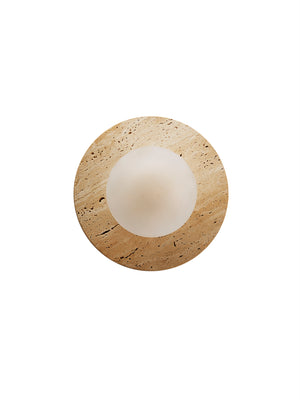 Lucie Flush Mount (Travertine)