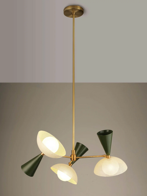 Molto 3-Arm (Brushed brass, Seaweed, Crema)