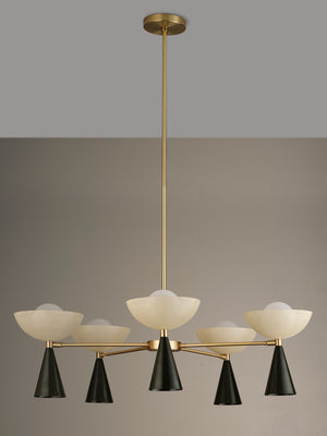 Molto 5-Arm (Brushed Brass, Seaweed, Crema)