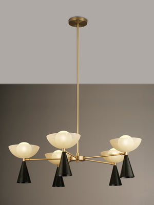 Molto 5-Arm (Brushed Brass, Seaweed, Crema)