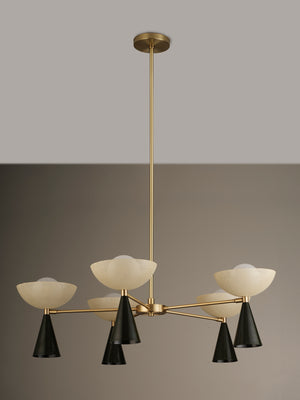 Molto 5-Arm (Brushed Brass, Seaweed, Crema)