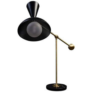 Molto Table Lamp (Natural Brass, Black)