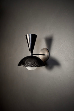Molto Wall Sconce (Dark Bronze Enamel, Black)