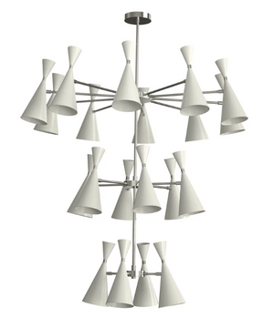 Monolith 3-Tier (Polished Nickel, Perfect White)