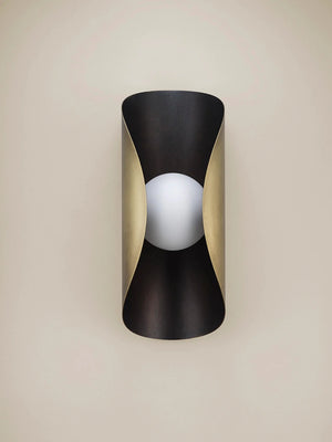Perla (Natural Brass exterior, Dark Bronze enamel interior)