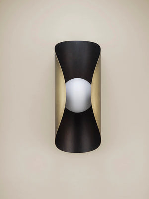 Perla (Natural Brass exterior, Dark Bronze enamel interior)