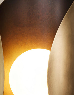 Perla (Natural Brass exterior, Dark Bronze enamel interior)