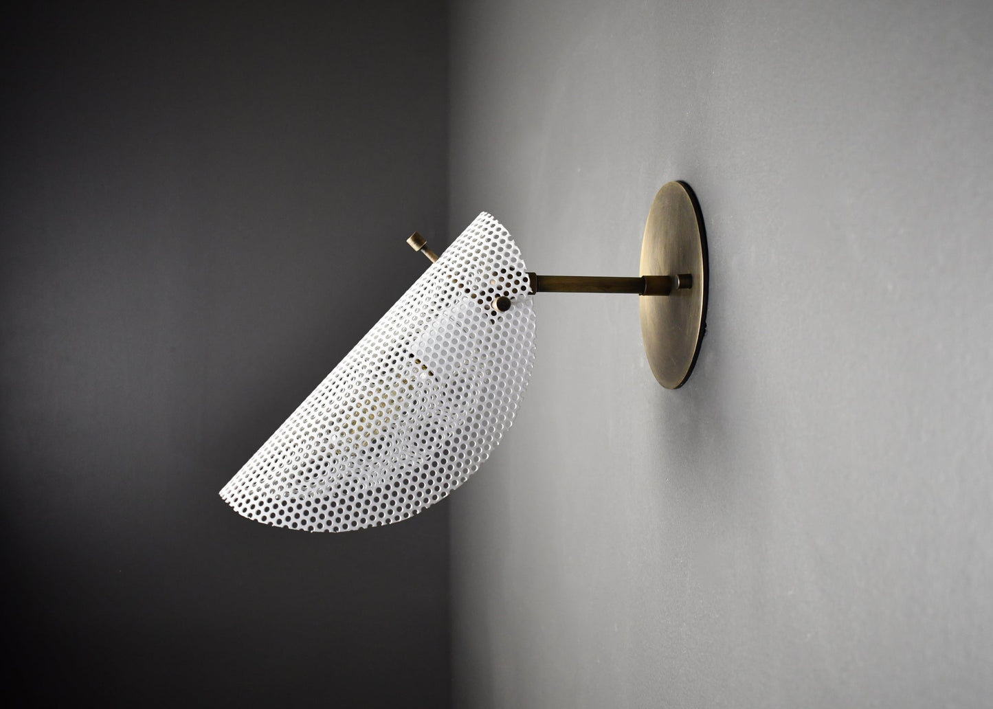Petite Tulle Wall Lamp (Perfect White, Bronze)