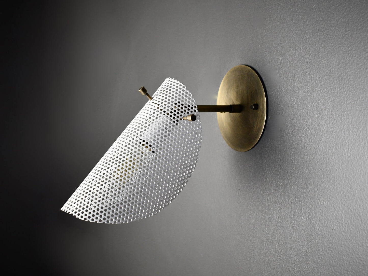 Petite Tulle Wall Lamp (Perfect White, Bronze)