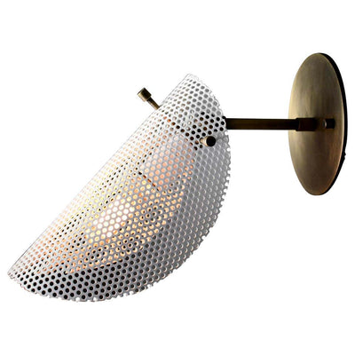 Petite Tulle Wall Lamp (Perfect White, Bronze)