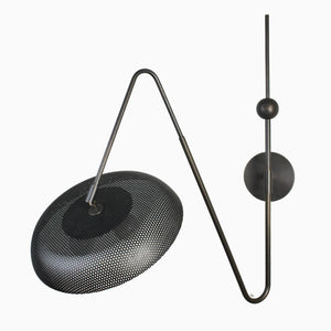 Piatto Wall Lamp (Dark Bronze Enamel, Black)