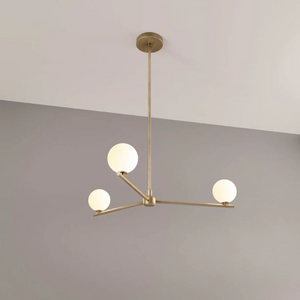 Segment 3 Chandelier (Natural Brass)