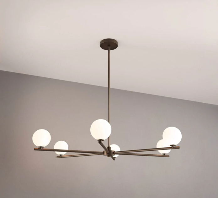 Segment 6 Chandelier (Dark Bronze Enamel)
