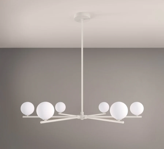 Segment 6 Chandelier (Perfect White)