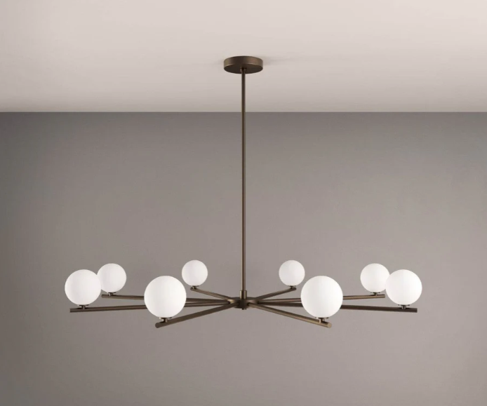 Segment 8 Chandelier (Dark Bronze Enamel)