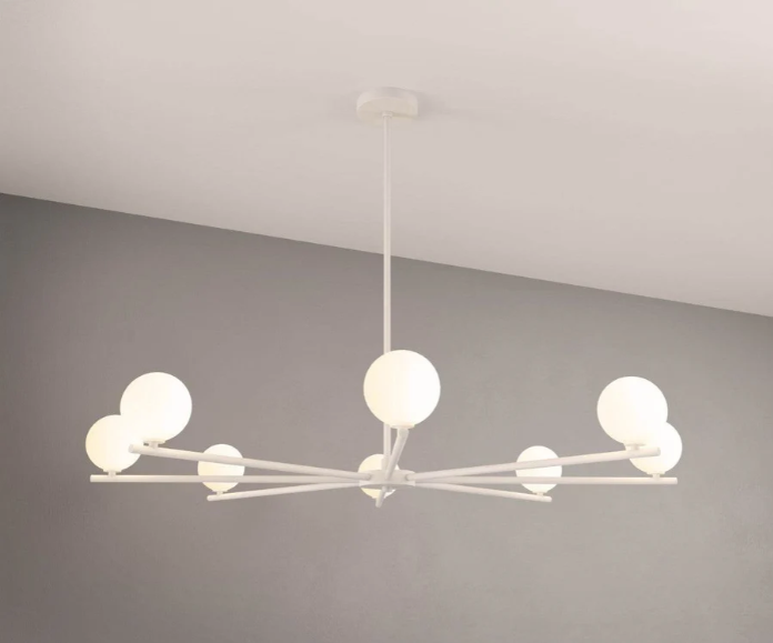 Segment 8 Chandelier (Perfect White)