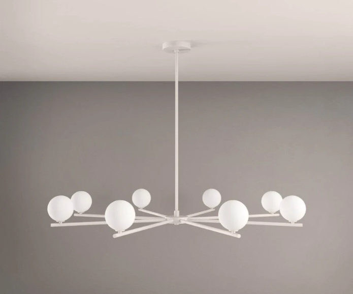 Segment 8 Chandelier (Perfect White)