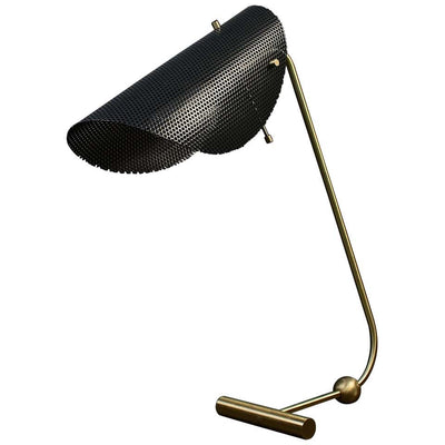 Tulle Table Lamp (Natural Brass, Black)