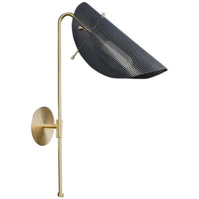 Tulle Wall Lamp (Brushed Brass, Charcoal)