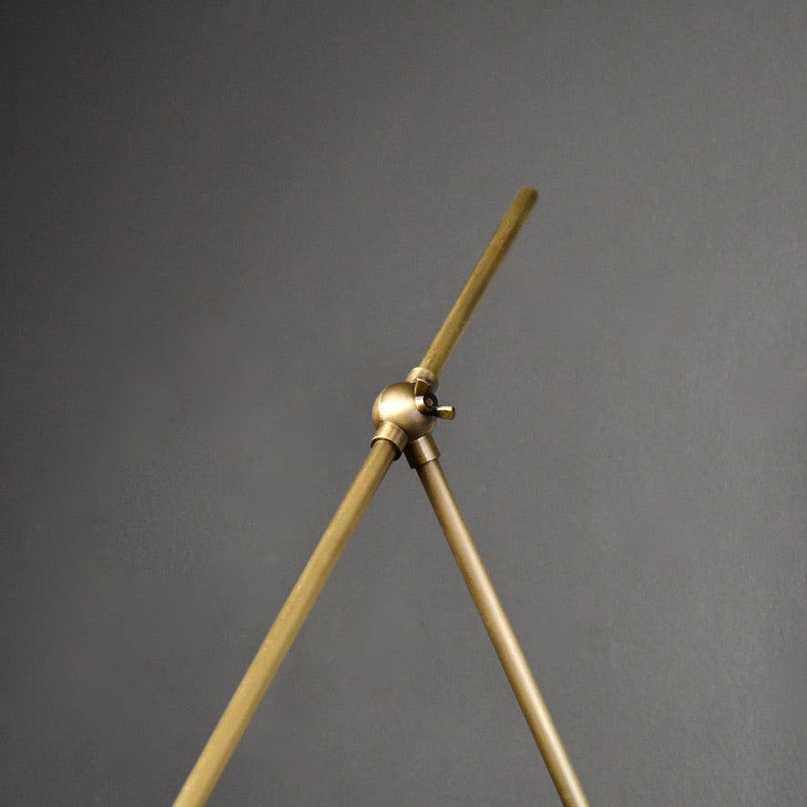 Magari Wall Lamp (Perfect White, Dark Bronze Enamel, Natural Brass)