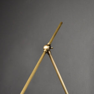 Magari Wall Lamp (Perfect White, Dark Bronze Enamel, Natural Brass)