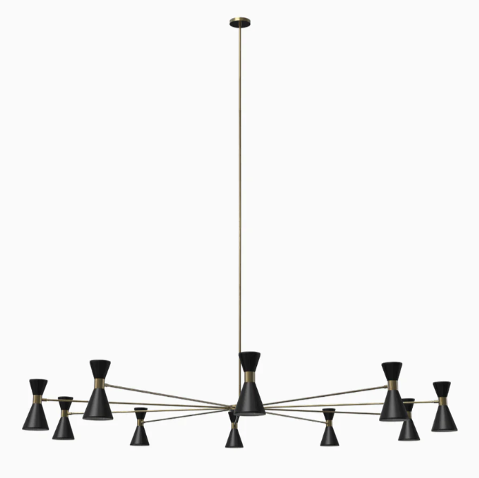 Campana Oval (Natural Brass, Black)