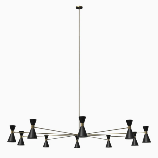 Campana Oval (Natural Brass, Black)