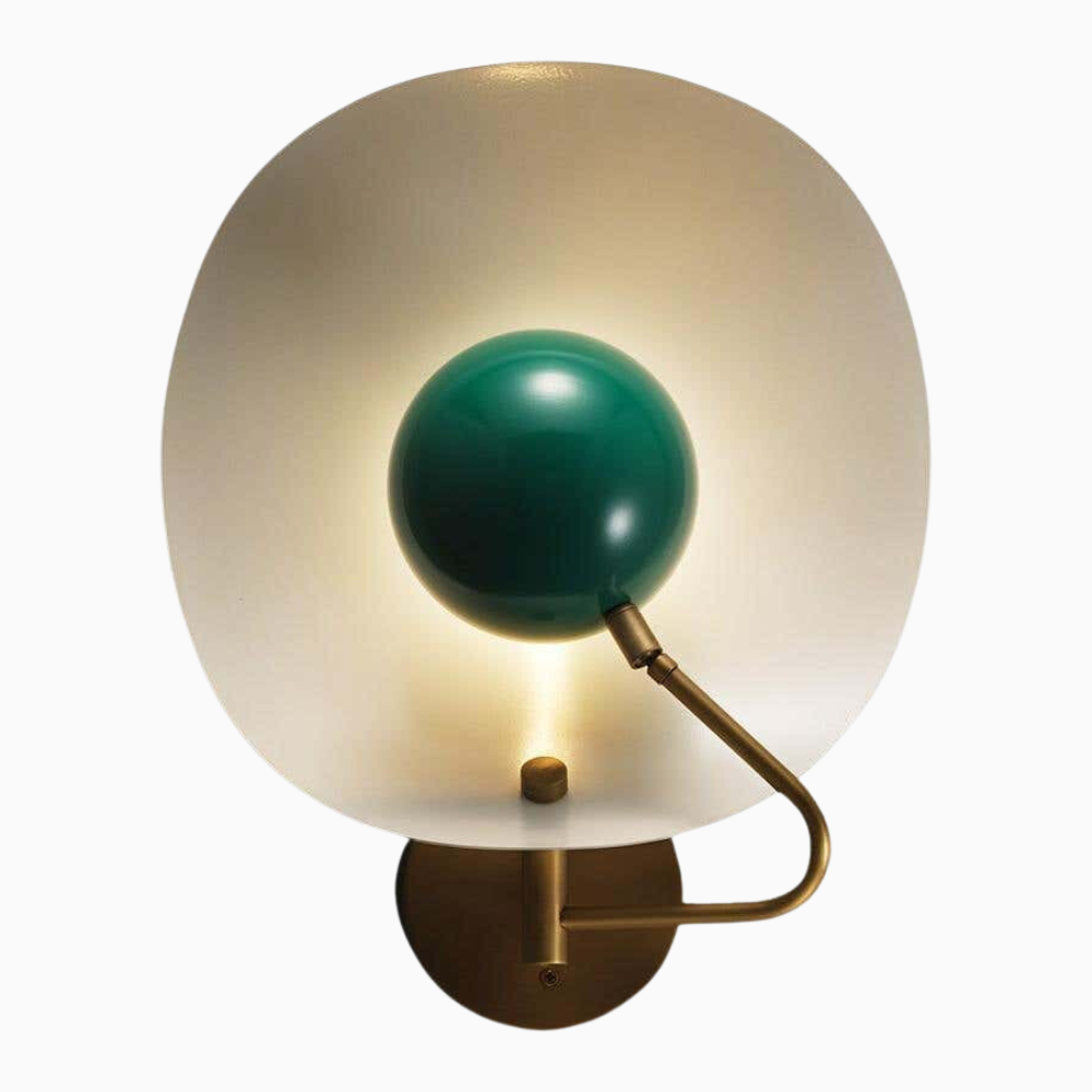 Jenny Wall Sconce (Perfect White, Paris Green, Natural Brass)