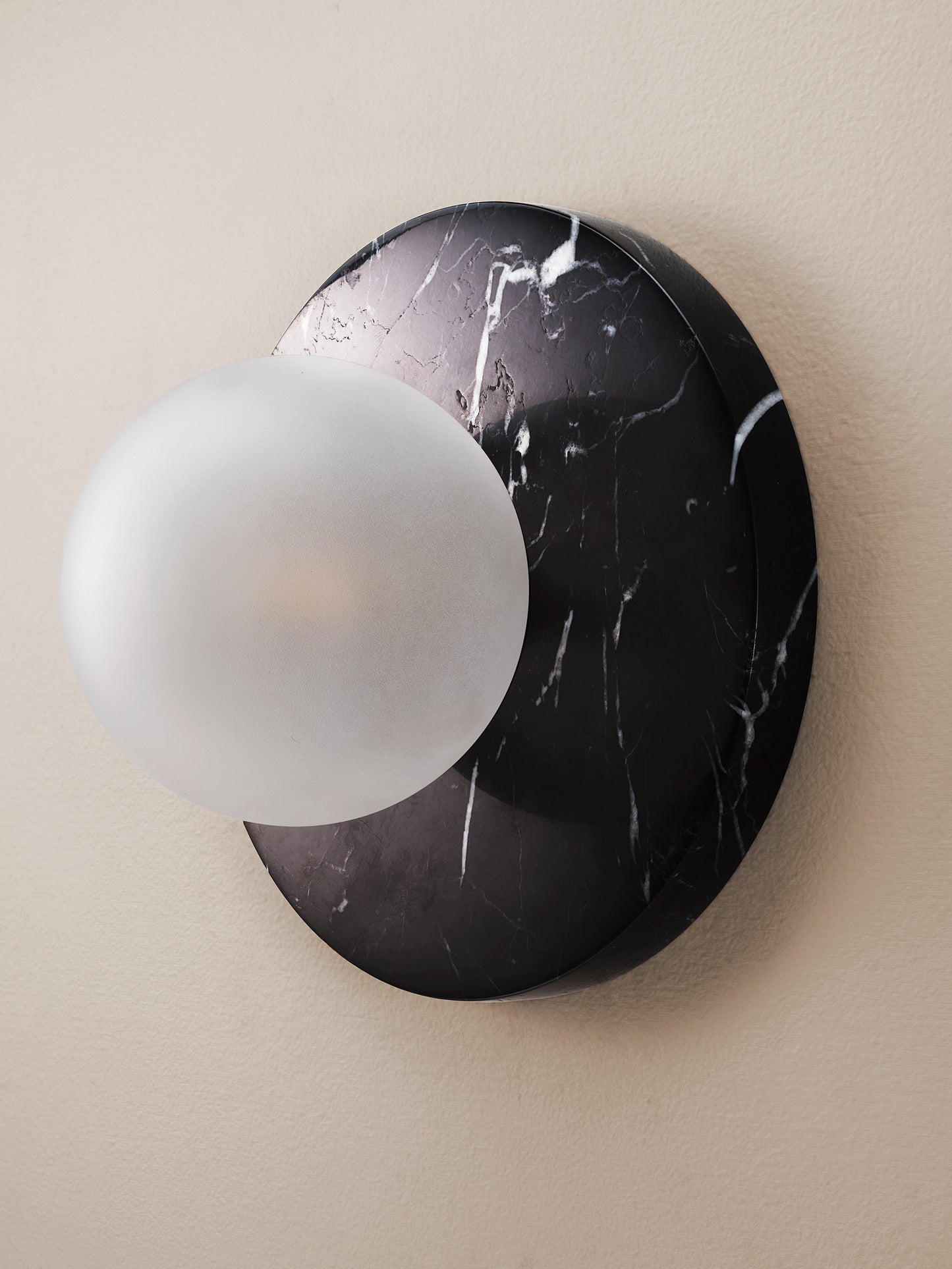 Lucie Flush Mount (Marquina Black Marble)