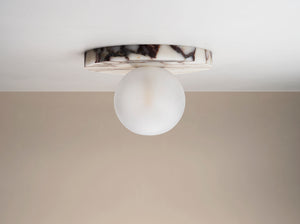 Lucie Flush Mount (Calacatta Marble)