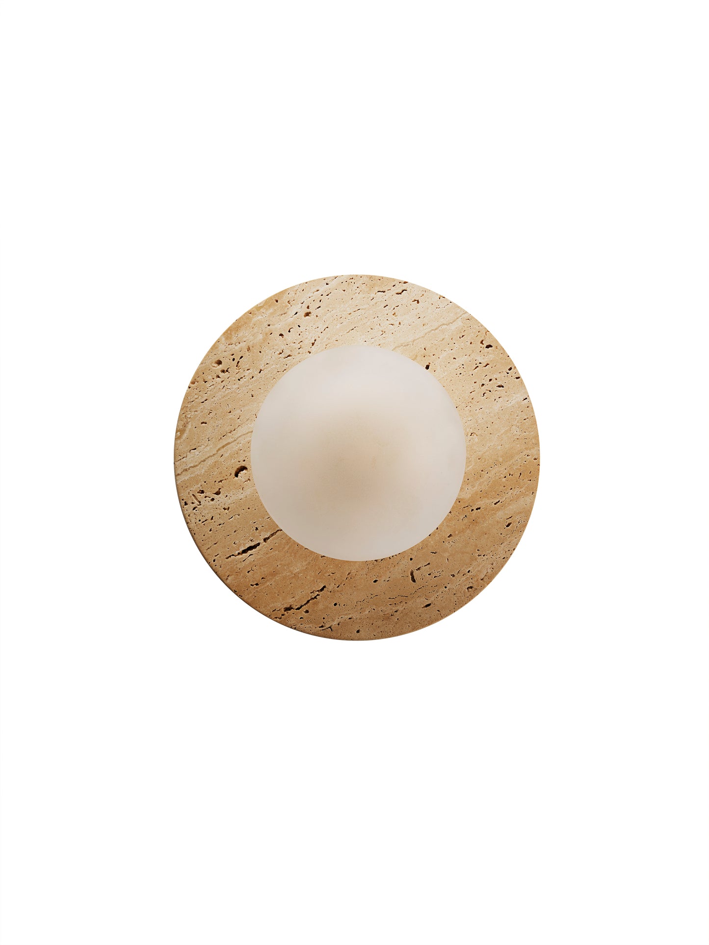 Lucie Flush Mount (Travertine)