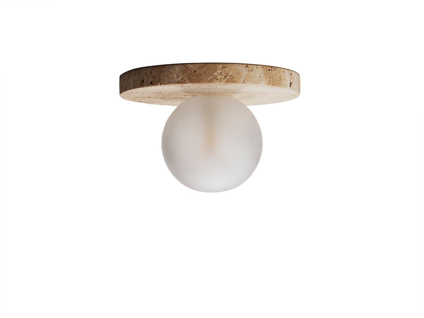 Lucie Flush Mount (Travertine)