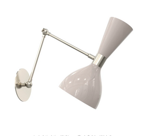Ludo Articulating Wall Lamp (Dusk, Polished Nickel)