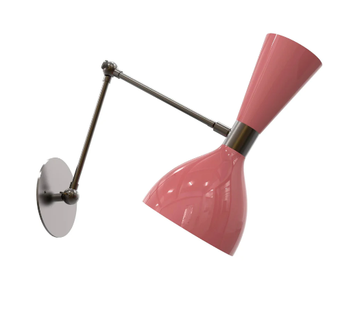 Ludo Articulating Wall Lamp (Lipstick, Dark Bronze Enamel)