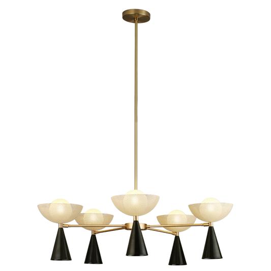 Molto 5-Arm (Brushed Brass, Seaweed, Crema)